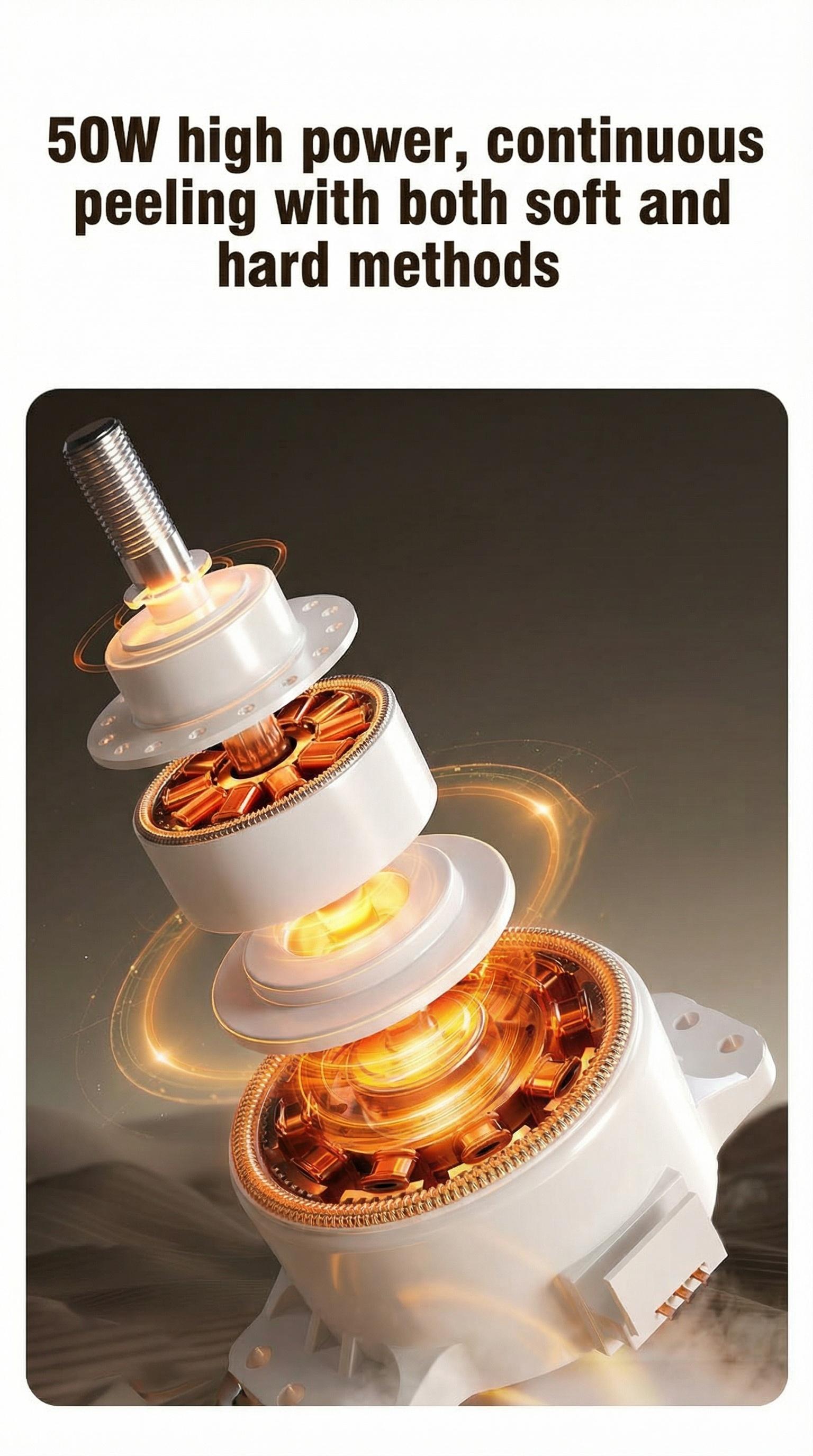 Multifunctional Automatic Vegetable Peeler, One-Button Operation, Fast Peeling, Suitable for Home or Commercial Kitchen, Food Prep Tool, Vegetable Cutting Slicer