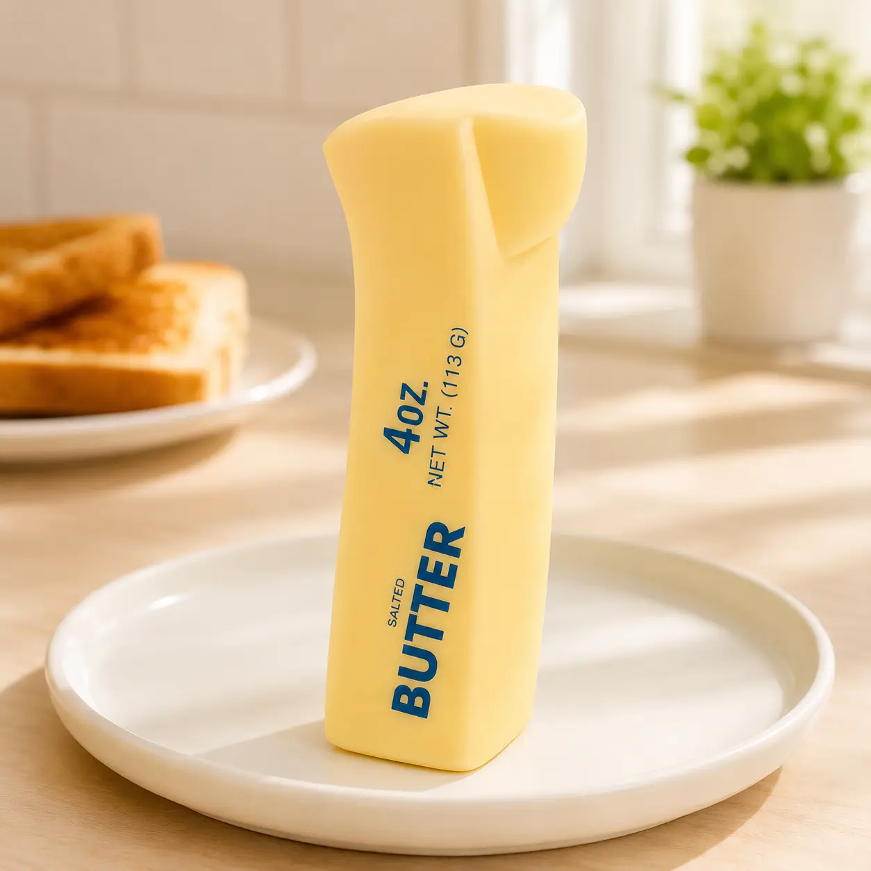Viral Butter Cheese Strip Squishy Toy, Soft Fidgets Squishies for Stress Relief, Cute Slime & Squishy Toys for Fun