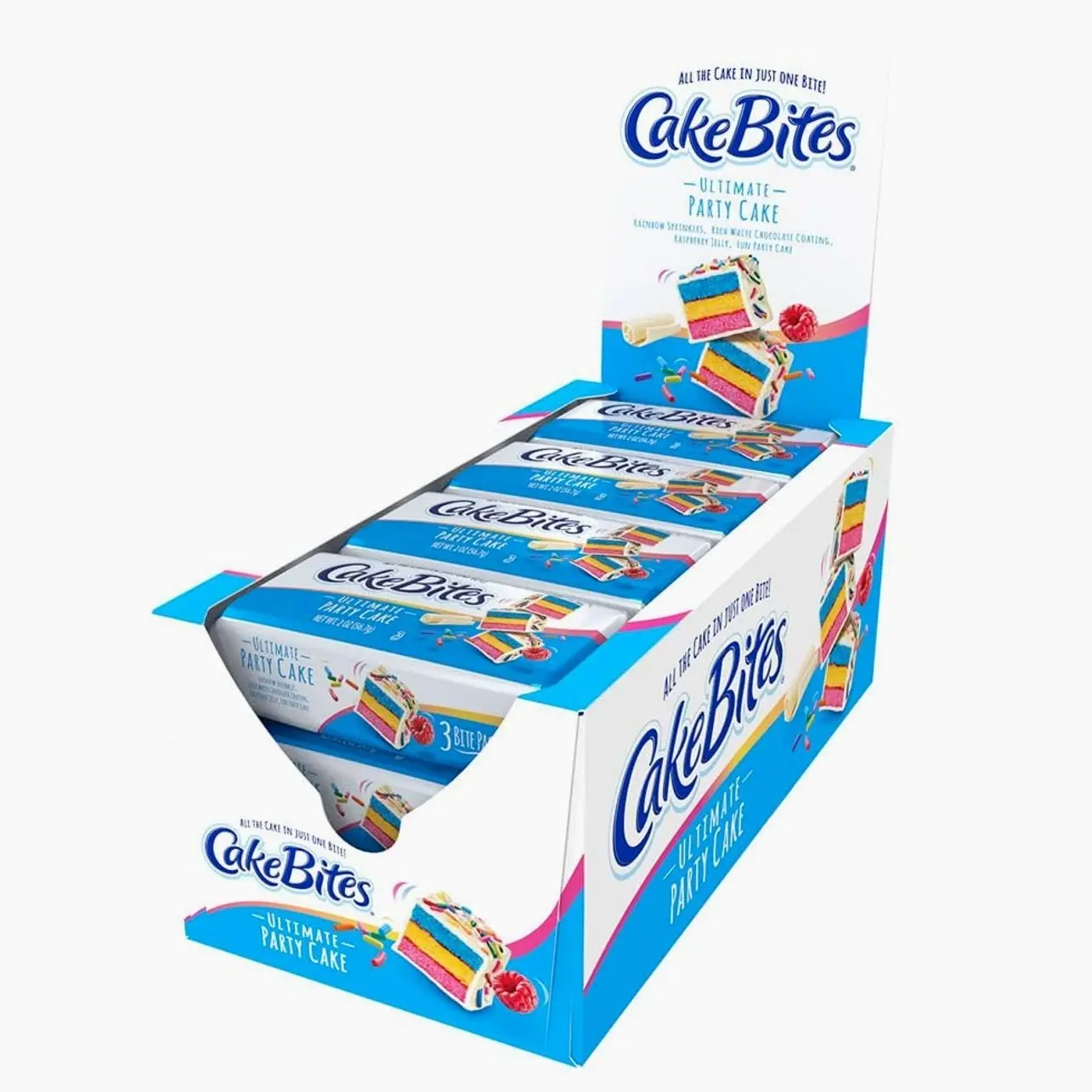 The Original Cakebites by Cookies United, Grab-and-Go Bite-Sized Snack, Ultimate Party Cake,2 Ounce (Pack of 12)