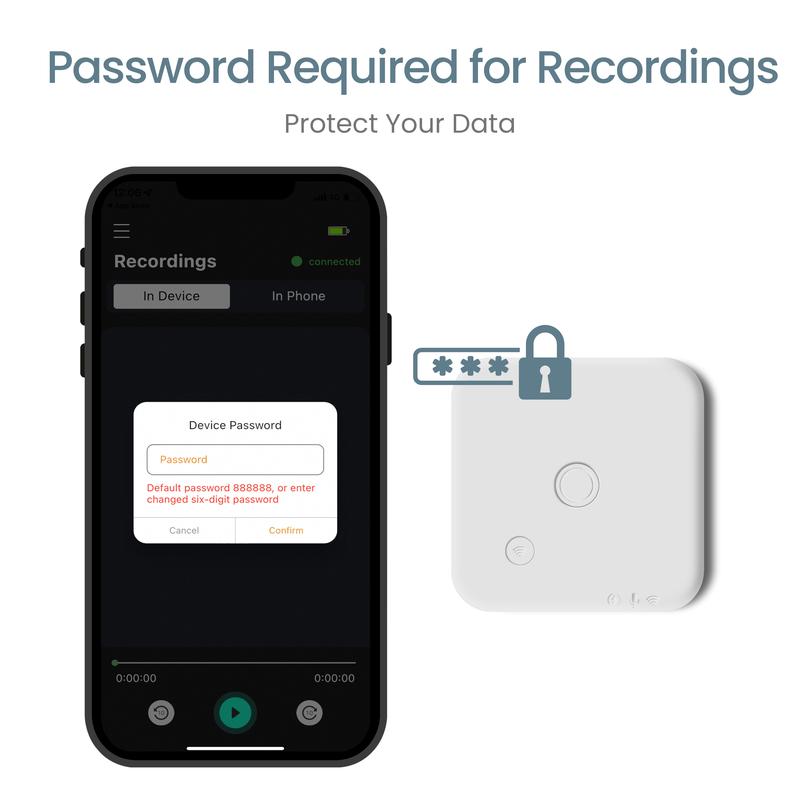 Advanced AI Digital Voice Recorder,IOS Phone Calling Recorder, Perfect for Bussiness, Learning, Couple, Parents, 100 Languages Transcription & Summary, 64GB , Call Recorder, Secure, Magnetic design