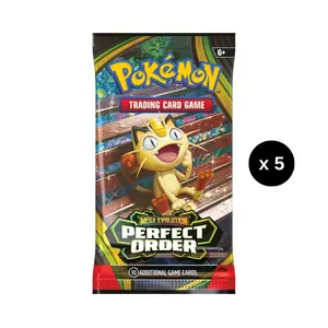 Pokemon English ME03 Perfect Order 5 Pack Bundle CARDS LIVE OPENING