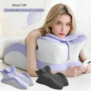 Prone Sleep Pillow for Adults - Ergonomic Face Down Pillow with Memory Foam, Flexible button adjustment, personalized height adaptation, Multi-Zone Support for Reading, Gaming, Phone Use & Massage, Removable Washable Cover