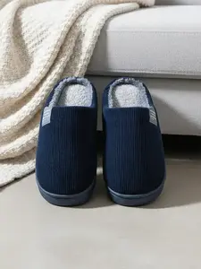 Cotton Slippers for Men and Women, Autumn and Winter, Anti-Slip Fluffy Men's Cotton Slippers, Indoor Warm Thick Soles Couple Fluffy Slippers, Multiple Colors Available