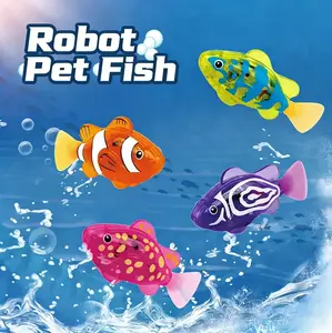 4PCS Electronic Glowing Fish Toys Set, Water-Activated Sensory Playthings, Ideal for Toddler Bathtub Fun & Pool Use