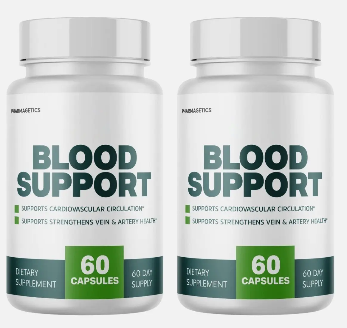 Blood Circulation Support Capsules for Cardiovascular Health, Daily Vascular Support with Essential Vitamins & Minerals, 120 Capsules Total, 2 Pack