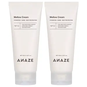 [ANAZE] Mellow Cream Double Bundle｜Hair Treatment 150 ml – Leave-In Conditioner for Deep Moisture & Damage Repair, Instant Results on Dry, Frizzy, and Color-Treated Hair
