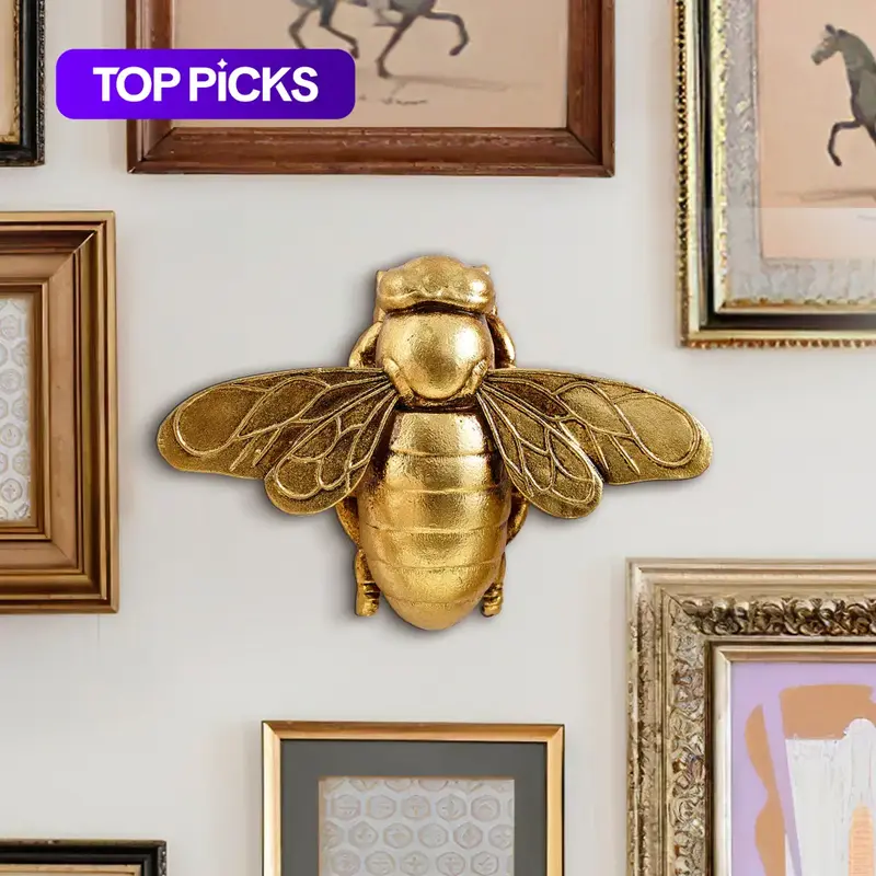 Creative Resin Insect Design Wall Mounted Decoration, 1 Count Creative Wall Ornament, Home Decor, Wall Hanging Decor for Interior Living Room Bedroom #TOP PICKS