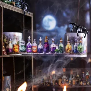 Witch's Potions Bottle Series Washi Tape, 1 Roll/bag Creative Decorative Tape, DIY Decorative Tape for Scrapbooking, Journaling, Gift Wrapping, Stickers Kit, Halloween