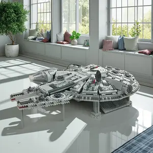 Future Starship·Galaxy Artifact: Complex and Beautiful Cyberpunk Galaxy Spaceship Assembly Model, Carefully Crafted to Become a Unique Artistic Decoration-4001pcs Building Blocks