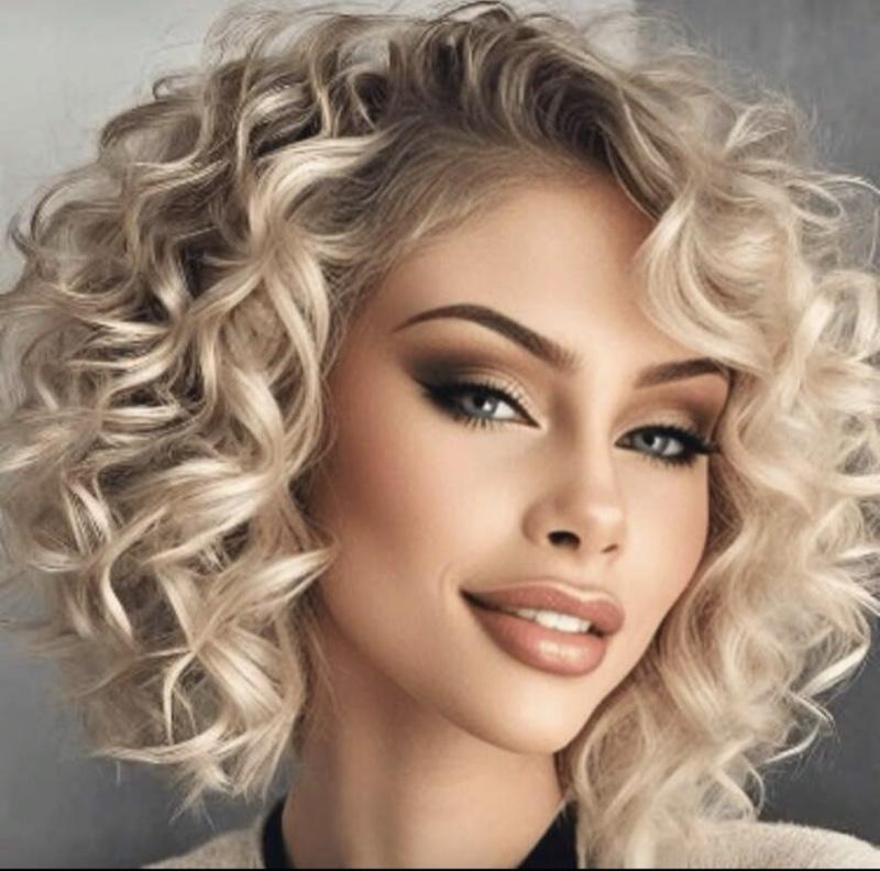 Ombre Blonde Deep Wave Bob Wig with Dark Roots Short Human Hair Glue-less Lace Front 13x4 Pre Plucked Hairline Transparent Lace Frontal 180% Density for Natural Look