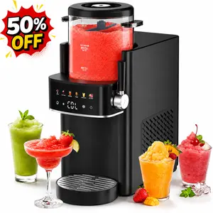 [Exclusive Livestream Offer] S1 Slushie Machine Ice Cream Maker for Families and Parties Rapid Chill Temperature Control Multi-function for Margarita Frappé Easy to Clean with Removable Tray and Cleaning Brush