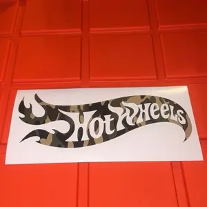 Hot Wheels Camo Decal for Cars and Trucks - Versatile Easy Application Camo Pattern for Vehicle Enhancement