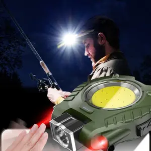 COB Cap Clamp Headlight,LED Multi-functional Mini Flashlight, Strong Light Portable Working Light For Night Fishing,Running,Hiking and Holiday Gift
