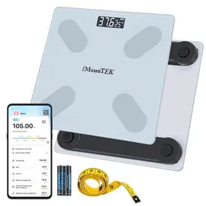 Smart Digital Weight Scale for Home Use - High-Precision Healthcare Device with Multiple Body Composition Measurements, APP Sync, 4mm Tempered Glass Surface, Large LCD Display, 397lbs Max Capacity