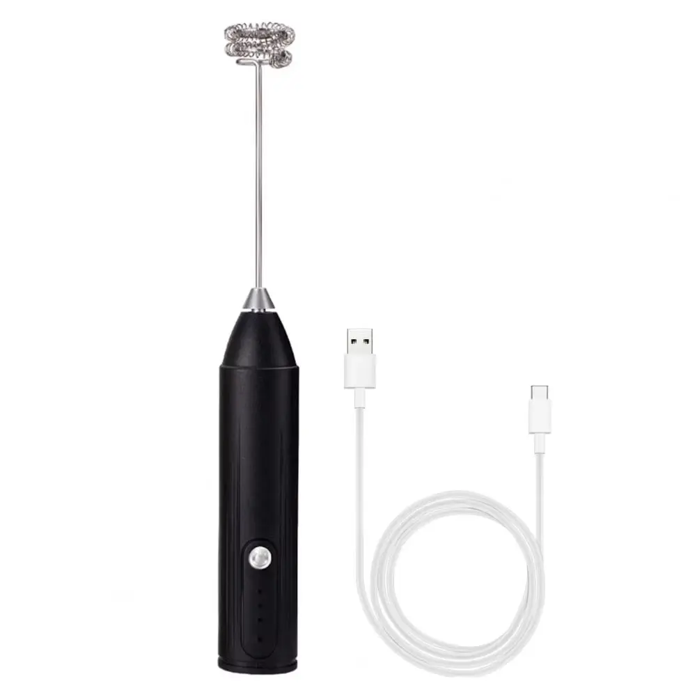 3-Speed Adjustable USB Handheld Milk Frother Electric Egg Beater Portable Coffee Machine Kitchen Food Blender Mixer XIADYINJIA