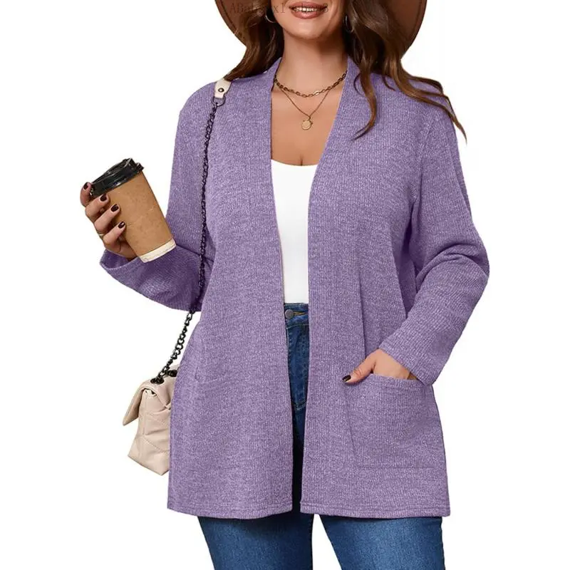 Women's Plus Size Lightweight Open Front Cardigan Long Sleeve Sweater Cover Ups Shrugs Jacket Shawls and Wraps KimonoABahsyxl shop3