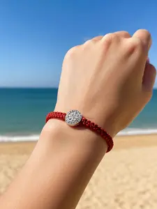 2 Pcs Red St. Benedict Bracelets, Catholic Rosary Gifts, Black Adjustable String, Braided Bracelet, Saint Benedict Medal, Religious Jewelry for Men & Women, Bracelet With Charms