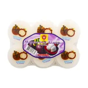 RED DIAMOND Mangosteen Pudding 6 Pack (110g Each) - Exotic Fruit Dessert Snack