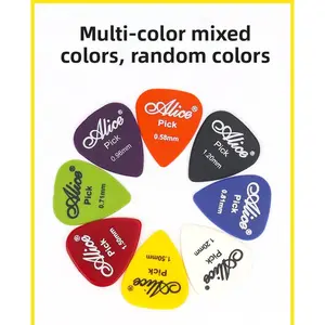 100-piece guitar picks, with storage box, mixed pack, in various colors, 6 different thicknesses, suitable for bass, electric guitar, acoustic guitar, metal guitar, ukulele