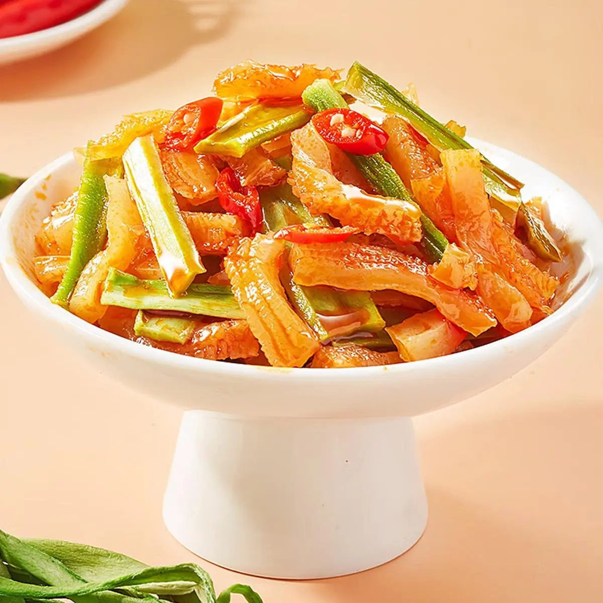 BiBiZan Spicy Konjac & Gong Cai Snack - 20 Packs, 140g - Double