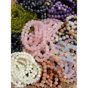 High Vibrational Crystal Stone Bracelets, Charmed for Balance