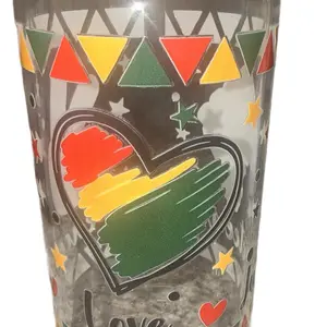 16 oz Glass Tumbler with Bamboo Lid & Plastic Straw Reusable Fashionable Design for On-the-Go Drinks Hand Wash Only Clear View Natural Touch Complete Drinking Solution