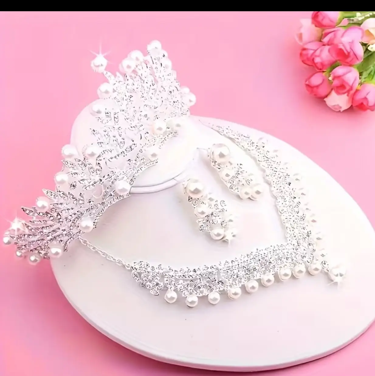 grown wedding bride+ necklace