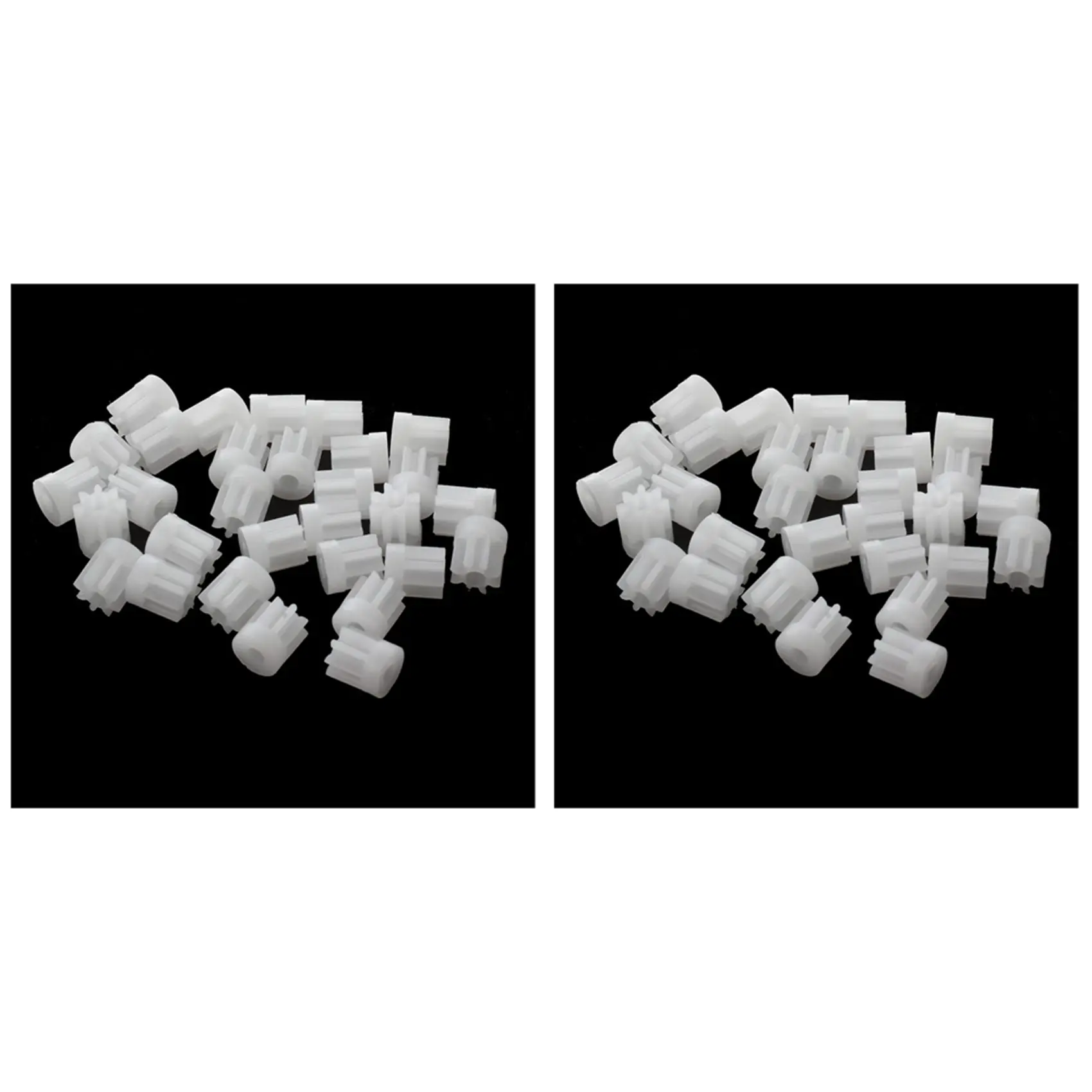 60 Pcs Plastic Gear Cog, 0.5 Modulus 8 Teeth, Compatible with 2mm Toy Car Motor Shaft, DIY Toys Motor Gearbox Shaft Accessory, Perfect for Vehicle or RC Airplane Remote Control Toys, Rc Helicopter, Perfect Accessories For Vehicle Or Remote Control Toys