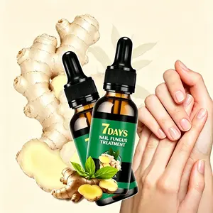 Ginger Extract & Undecylenic Acid Nail Care Solution, Gentle Daily Care for Thick, Brittle, Discolored Nails, Vegan Cruelty-Free Nail Serum