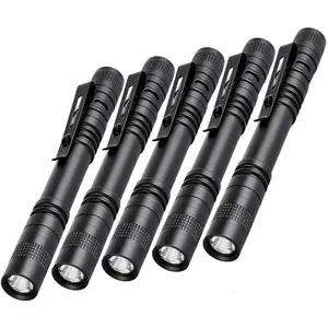 Pen Flashlight,5PCS Led Pen Light Flashlights with Clip,Mini Pocket Flashlight Small Penlight Inspection Flashlight