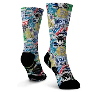 Hockey Graphic Flex Mid-Calf Socks - Hockey Life