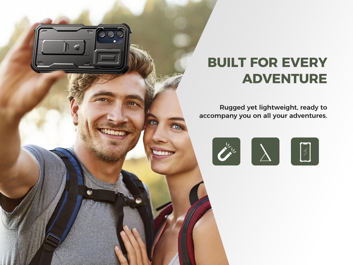 Dexnor for Samsung Galaxy A16-5G Case, 2 Front Frame Bulit-in Slide Camera Cover & Kickstand Heavy Duty Protection Shockproof Samsung A16-5G Case with Screen Protector Dexnor for Samsung Galaxy A16-5G Case, 2 Front Frame Bulit-in Slide Camera Cover & Kickstand Heavy Duty Protection Shockproof Samsung A16-5G Case with Screen Protector