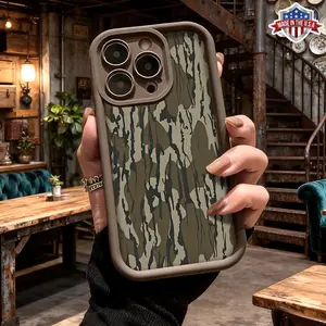 Cool Abstract Camouflage Pattern Case for iPhone 17 16 15 14 Pro Max 13 12 11 XR XS Plus Air Slim Shockproof Anti Drop Protective Durable TPU Cover