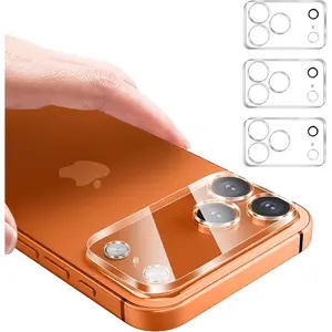 3PCS Rear Back Camera Lens Protector Tempered Glass for iPhone 17 Pro Max - HD Clear Full Coverage Guard