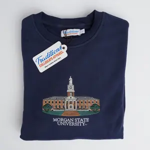 Morgan State University Crewneck, Embroidered Sweatshirt