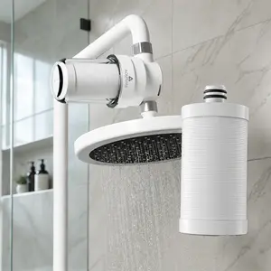 AQUPUVIR One Set Bathroom Shower Faucet Water Filter, Showerhead Filter, Water Purifier, Shower Chlorine Remover, Pre-filter For Water Heater Inlet, Washing Machine Faucet Filter