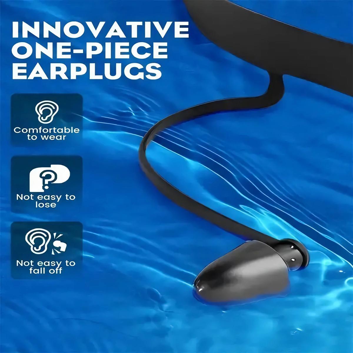 Swim Goggles with Ear Plugs Summer Sports Swimming Goggles Wide View Anti UV & Fog & No Leaking Swimming Goggles Ideal Gift for Men Women Children