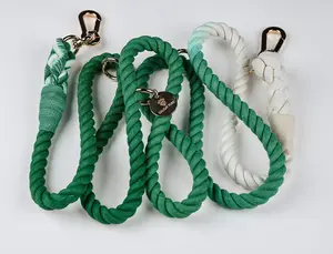 “Classic Teal" Beyond Par Cotton Rope Leash