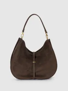 URBAN REVIVO Buckle Detail Saddle Shoulder Bag - UAWB50246, Non-Stretch Textile Fabric Shell, Women's Crossbody Bag