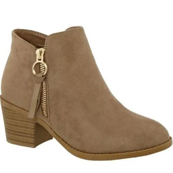 Tan booties