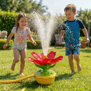 Children's Water Sprayer, 3-in-1 Flower-Shaped Water Sprayer, 3 Spray Modes, Ideal for Summer Outdoor Fun, Backyard Water Play, and Garden Watering; Children's Summer Lawn Water Sprayer, Perfect for Boys and Girls Ages 3 and Up for Summer Backyard Play