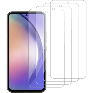 [4 Pack Glass Screen Protector Compatible for  Galaxy A54 5G 6.4 Inches [9H Hardness]-HD Screen Tempered Glass, SM-A546E/DS 6.4",Scratch Resistant,Easy Install [Case Friendly]