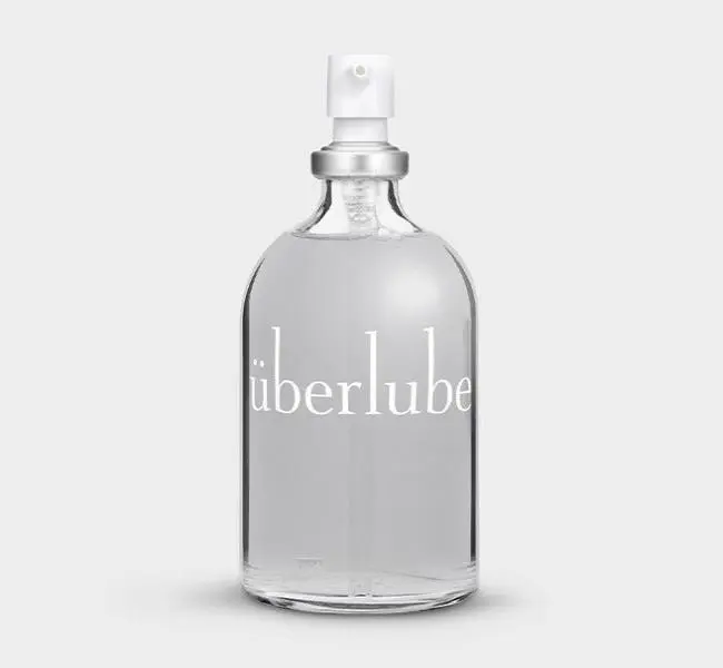 Überlube Signature Bottle - Elegant Glass Design for Sensation Transfer & Safe Friction Reduction - Beauty Product