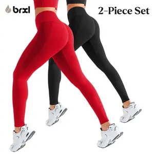 BRXL BrxlGrit 2-Piece set High-Waisted Yoga Pants for Women - Seamless Tummy Control& Butt Lifting Workout Leggings  leggings with pockets womenswear minimalist#Parati #GymWorkout #outdoorfun #warmupforholiday#tiktokmademebuyit
