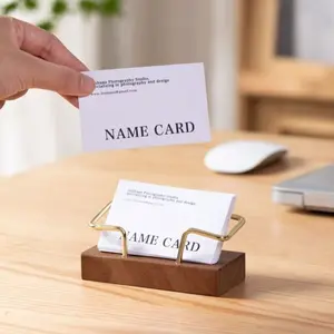 Metal Desktop Name Card Holder, Name Card Display Rack, Ideal for Home and Office, Durable and Stylish Design, Perfect Organization Solution