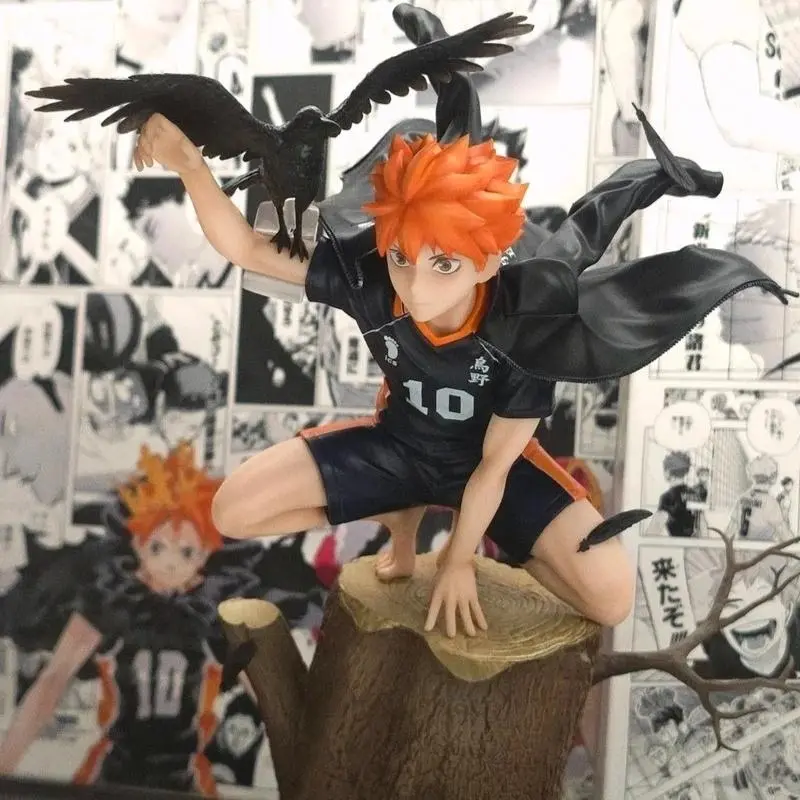 22cm Haikyuu!! Hinata Shoyo & Kageyama Tobio Comics Anime Action Figure Model Kit, 12 Years Above Collectible Toy for Children Development, House Decoration Gift, Science