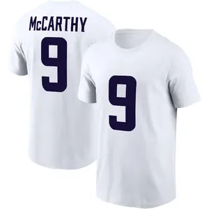 JJ McCarthy #9 Minnesota Football T-Shirt Cotton Jersey
