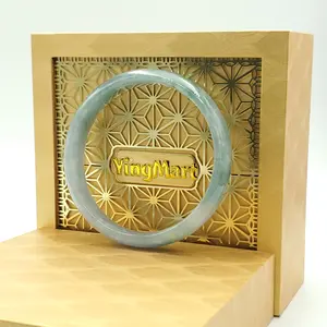 YingMart 50–60mm Natural-Colour Jade Light Purple Blue Bangle Bracelets Mens Gift for Her Grandma Mother Feng Shui Personalized