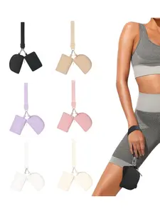 Portable Wrist Wallet Card Holder, Mini Money Storage Bag, Compact Credit Card Organizer, Essential Accessory for Daily Use, Plain Pattern