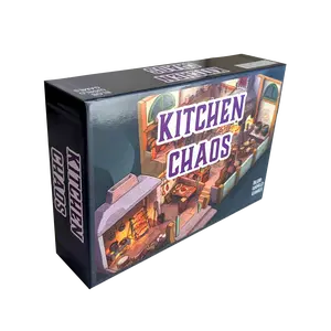 Kitchen Chaos Board Game, the chaotic cooking board game with traps! 2 or 4 Players, 30-60 Minute Game time, Family Friendly Fun